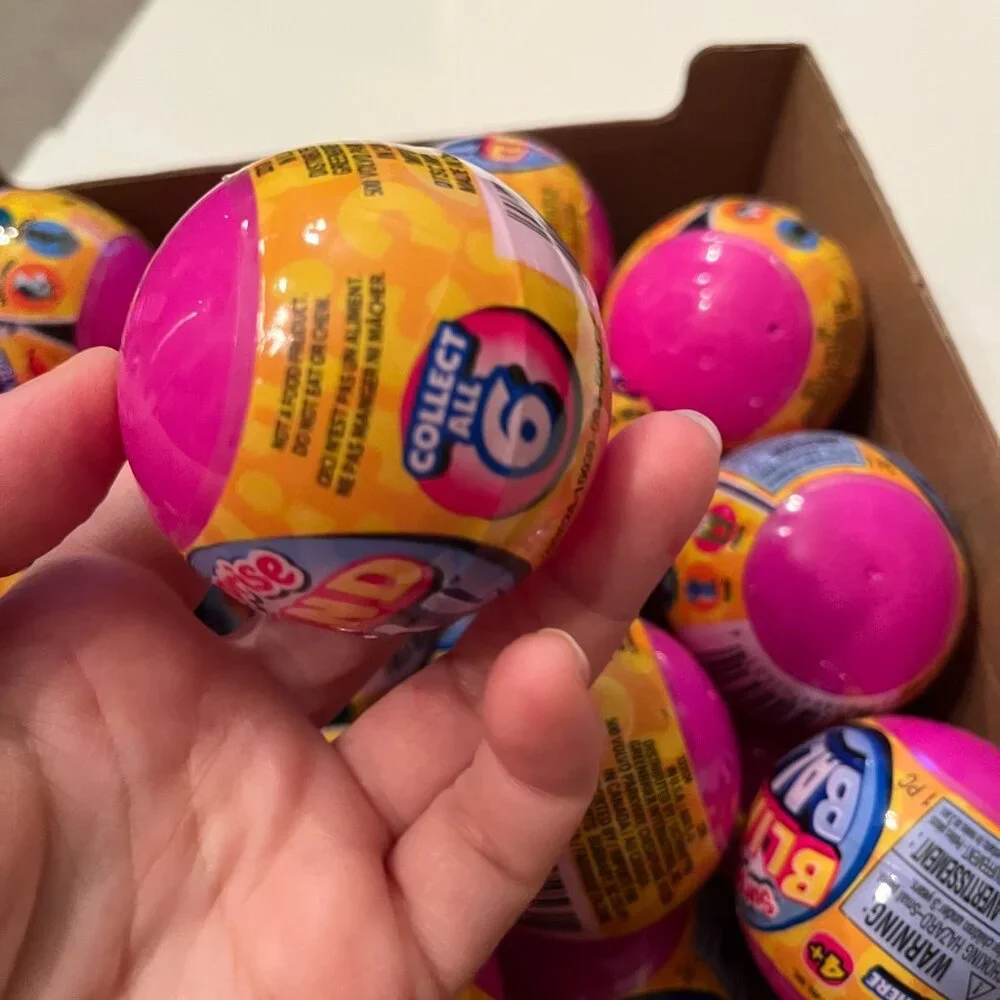 Surprise Fun Blind Ball Toy Lot 24 Mini Mystery Plastic Balls Kids Toys‎ Ages 3+